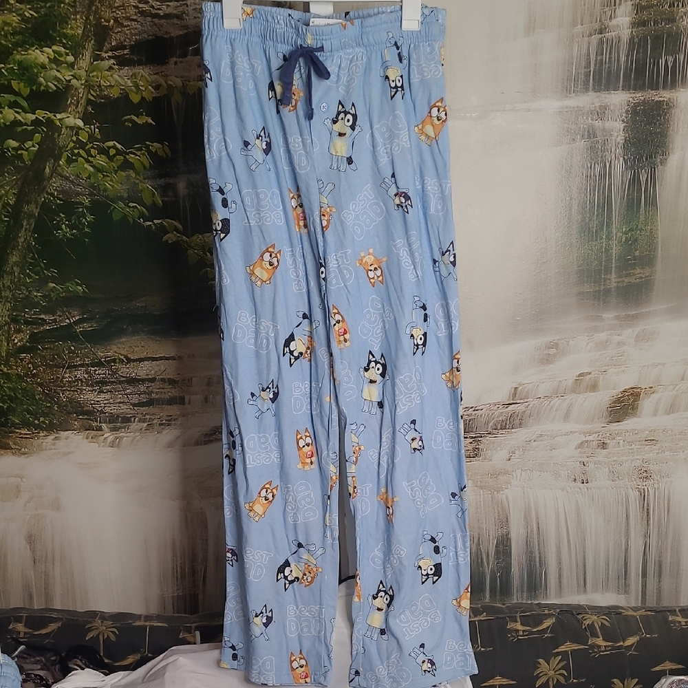 New with tags! Mens Medium Bluey Dad Pajama Pants